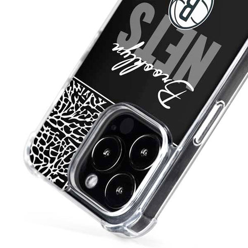 NBA Brooklyn Nets Elephant Print iPhone 16 Pro MagSafe Case